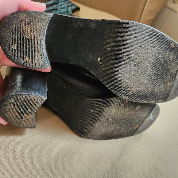 ALDO Black Stacked Heel Boots - Picture 6 of 9